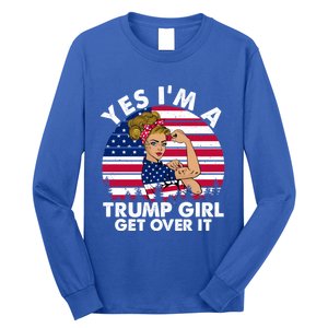 Trump 2020 Gift Yes IM A Trump Get Over It Funny Gift Long Sleeve Shirt