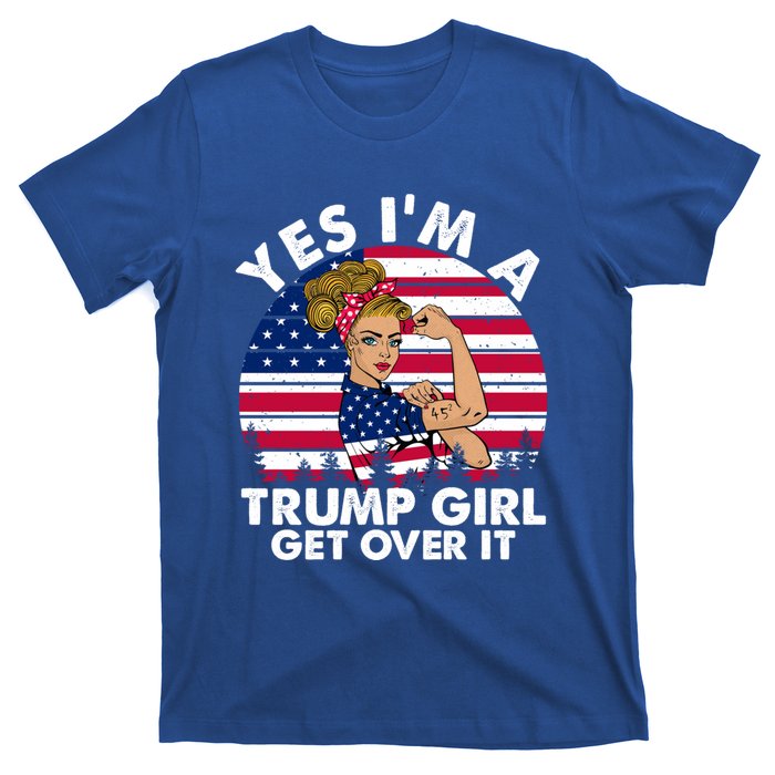 Trump 2020 Gift Yes IM A Trump Get Over It Funny Gift T-Shirt