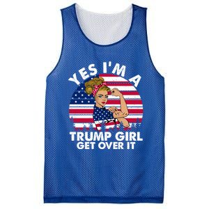 Trump 2020 Gift Yes IM A Trump Get Over It Funny Gift Mesh Reversible Basketball Jersey Tank