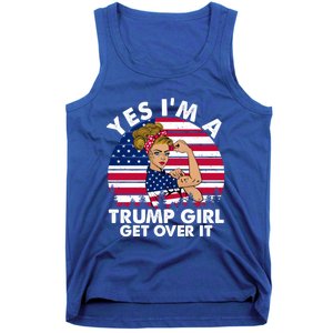 Trump 2020 Gift Yes IM A Trump Get Over It Funny Gift Tank Top