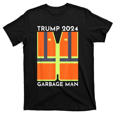 Trump 2024 Garbage Man Funny Garbage Patriots Support T-Shirt