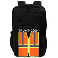 Trump 2024 Garbage Man Funny Garbage Patriots Support Impact Tech Backpack