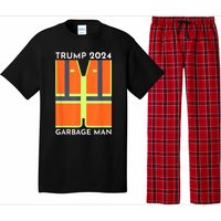 Trump 2024 Garbage Man Funny Garbage Patriots Support Pajama Set