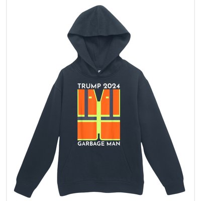 Trump 2024 Garbage Man Funny Garbage Patriots Support Urban Pullover Hoodie