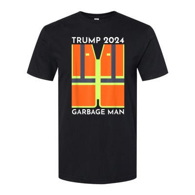 Trump 2024 Garbage Man Funny Garbage Patriots Support Softstyle CVC T-Shirt