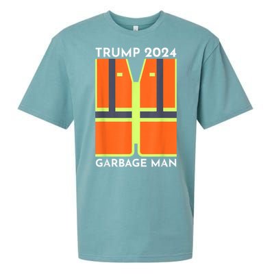 Trump 2024 Garbage Man Funny Garbage Patriots Support Sueded Cloud Jersey T-Shirt