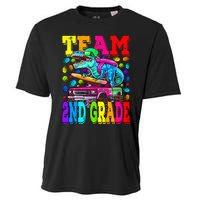 Team 2nd Grade Monster Truck Dinosaur Back To School Cooling Performance Crew T-Shirt