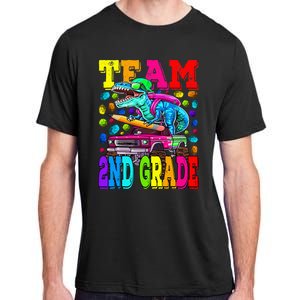 Team 2nd Grade Monster Truck Dinosaur Back To School Adult ChromaSoft Performance T-Shirt