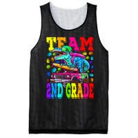 Team 2nd Grade Monster Truck Dinosaur Back To School Mesh Reversible Basketball Jersey Tank