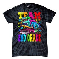 Team 2nd Grade Monster Truck Dinosaur Back To School Tie-Dye T-Shirt