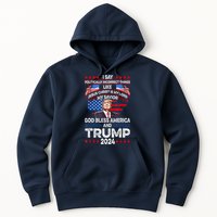 Trump 2024 God Bless America Jesus Christ Is My Lord Gift Hoodie