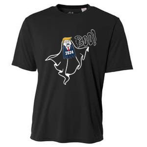 Trump 2024 Hair Funny Ghost Halloween Cooling Performance Crew T-Shirt