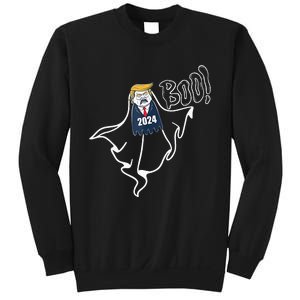 Trump 2024 Hair Funny Ghost Halloween Sweatshirt