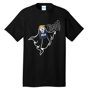 Trump 2024 Hair Funny Ghost Halloween Tall T-Shirt