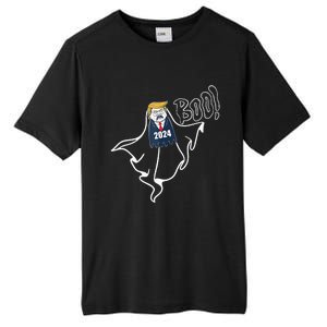 Trump 2024 Hair Funny Ghost Halloween Tall Fusion ChromaSoft Performance T-Shirt