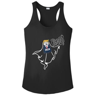 Trump 2024 Hair Funny Ghost Halloween Ladies PosiCharge Competitor Racerback Tank