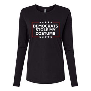 Trump 2024 Halloween Costume Democrats Stole My Costume Womens Cotton Relaxed Long Sleeve T-Shirt