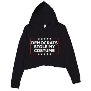 Trump 2024 Halloween Costume Democrats Stole My Costume Crop Fleece Hoodie