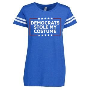 Trump 2024 Halloween Costume Democrats Stole My Costume Enza Ladies Jersey Football T-Shirt