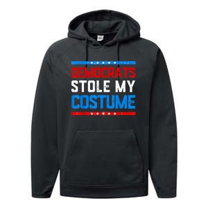 Trump 2024 Halloween Costume Democrats Stole My Costume Performance Fleece Hoodie