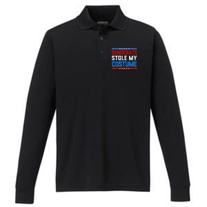 Trump 2024 Halloween Costume Democrats Stole My Costume Performance Long Sleeve Polo