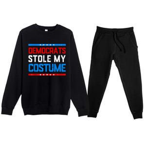 Trump 2024 Halloween Costume Democrats Stole My Costume Premium Crewneck Sweatsuit Set