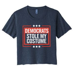 Trump 2024 Halloween Costume Democrats Stole My Costume Women's Crop Top Tee