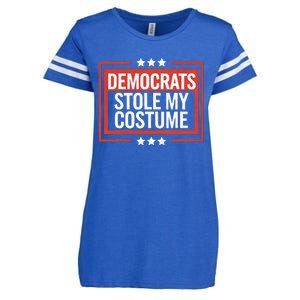 Trump 2024 Halloween Costume Democrats Stole My Costume Enza Ladies Jersey Football T-Shirt