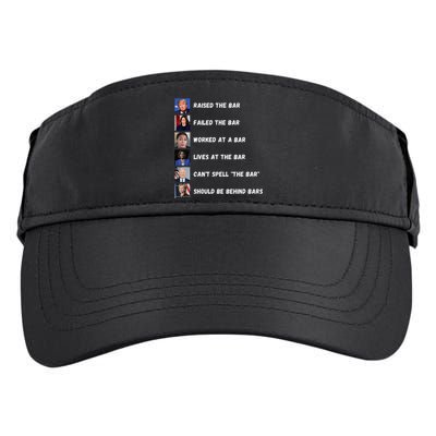 Trump 2024 Humorous Political Characters With Bar References Adult Drive Performance Visor