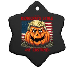 Trump 2024 Halloween Costume Democrats Stole My Costume Ceramic Star Ornament