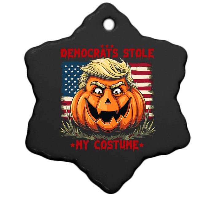 Trump 2024 Halloween Costume Democrats Stole My Costume Ceramic Star Ornament