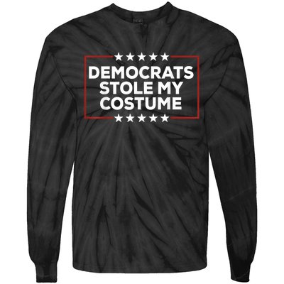 Trump 2024 Halloween Costume Democrats Stole My Costume Tie-Dye Long Sleeve Shirt