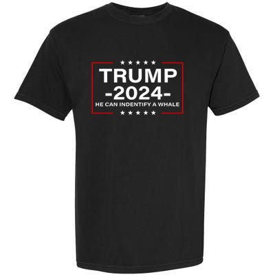 Trump 2024 He Can Identify Whale A American Flag Vintage Garment-Dyed Heavyweight T-Shirt