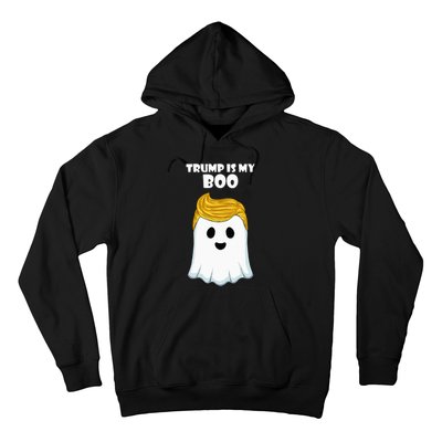 Trump 2024 Hair Funny Ghost Halloween Boo Hoodie