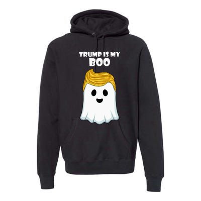 Trump 2024 Hair Funny Ghost Halloween Boo Premium Hoodie