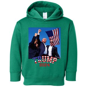 Trump 2024 HeLl Never Stop Fighting To Save America Toddler Hoodie