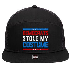 Trump 2024 Halloween Costume Democrats Stole My Costume 7 Panel Mesh Trucker Snapback Hat