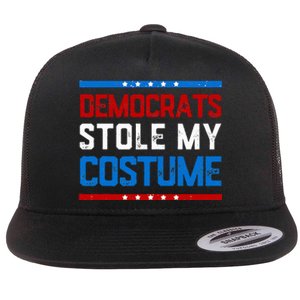 Trump 2024 Halloween Costume Democrats Stole My Costume Flat Bill Trucker Hat