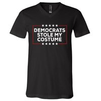 Trump 2024 Halloween Costume Democrats Stole My Costume V-Neck T-Shirt