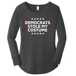 Trump 2024 Halloween Costume Democrats Stole My Costume Women's Perfect Tri Tunic Long Sleeve Shirt