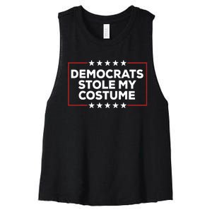 Trump 2024 Halloween Costume Democrats Stole My Costume Women's Racerback Cropped Tank