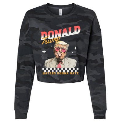 Trump 2024 Haters Gonna Hate Cropped Pullover Crew