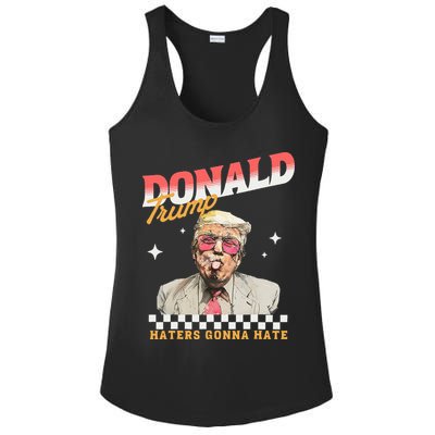 Trump 2024 Haters Gonna Hate Ladies PosiCharge Competitor Racerback Tank