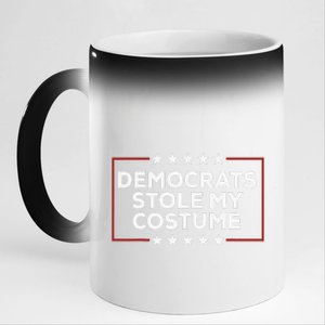 Trump 2024 Halloween Costume Democrats Stole My Costume Gift 11oz Black Color Changing Mug