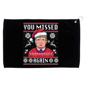 Trump 2024 ILl Be Home For Christmas Grommeted Golf Towel