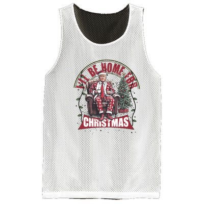 Trump 2024 ILl Be Home For Christmas Mesh Reversible Basketball Jersey Tank