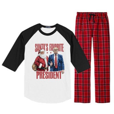 Trump 2024 ILl Be Home For Christmas Raglan Sleeve Pajama Set