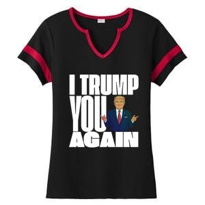 Trump 2024 I Trump You Again 2024 Ladies Halftime Notch Neck Tee