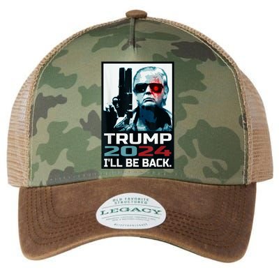 Trump 2024 | I'll Be Back | Elect Donald Trump 2024 Election Legacy Tie Dye Trucker Hat