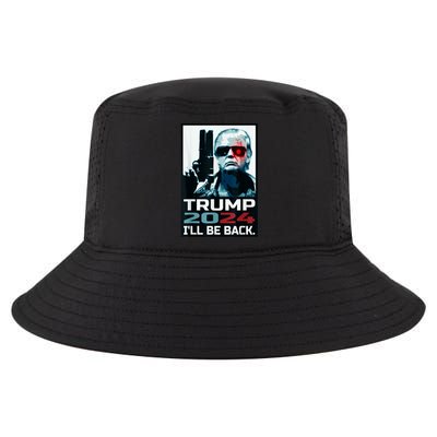 Trump 2024 | I'll Be Back | Elect Donald Trump 2024 Election Cool Comfort Performance Bucket Hat